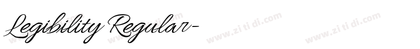 Legibility Regular字体转换 Legibility Regular字体转换